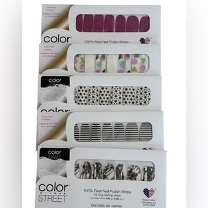 Color Street Nail Polish Strips
Bundle of 5 Sets